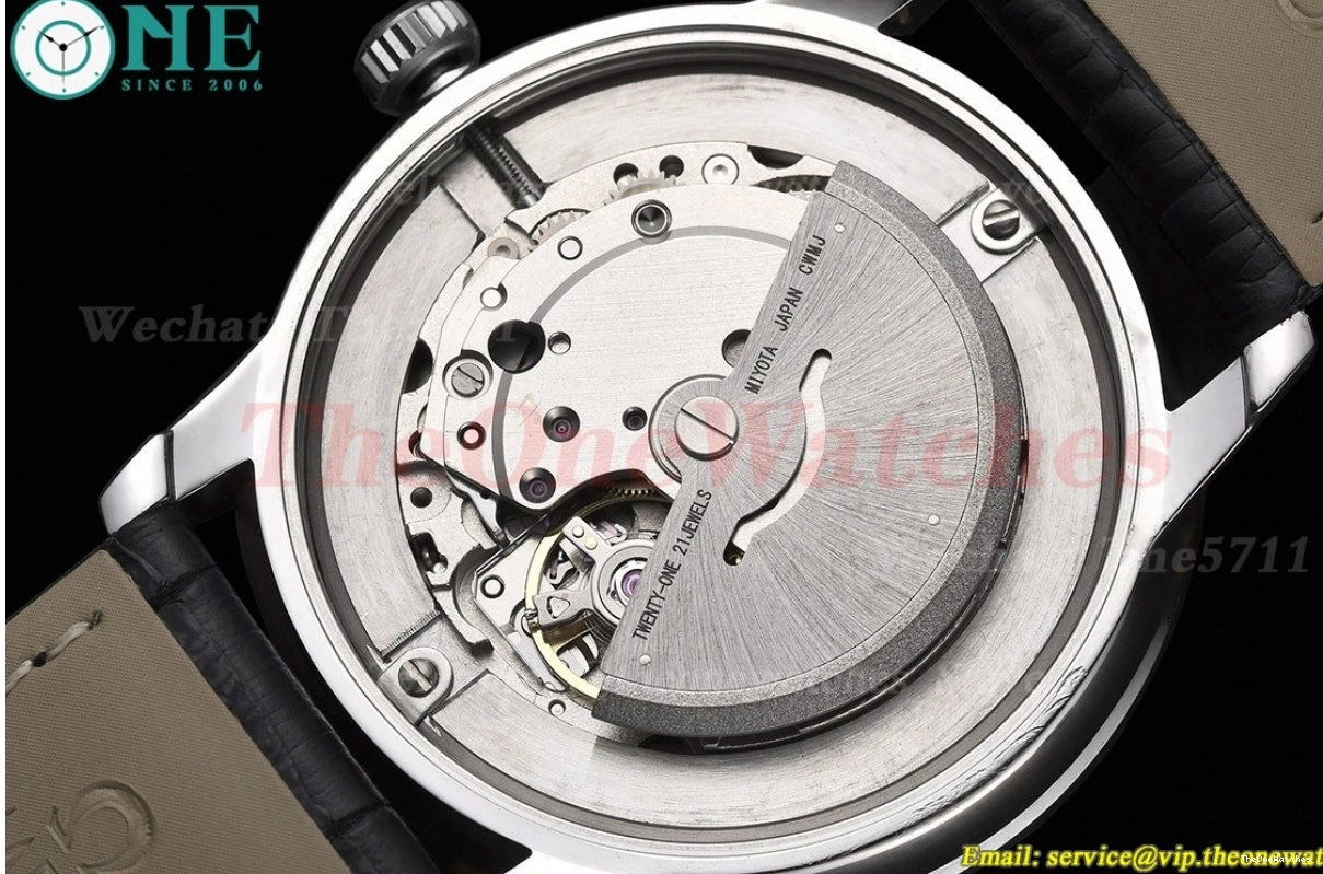 Ville White GDF Co-Axial Dial Men's 39.5MM SS MY8215 De LE 0518